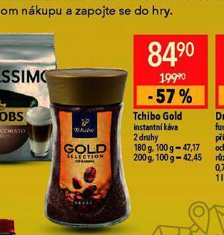 Globus Tchibo gold instantní káva nabídka