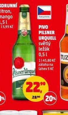 Penny Market Pivo pilsner urquell nabídka