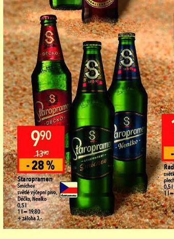Globus Pivo staropramen smíchov nabídka