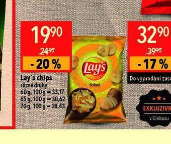 Globus Lay´s chips nabídka