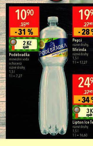 Globus Poděbradka ochucená nabídka