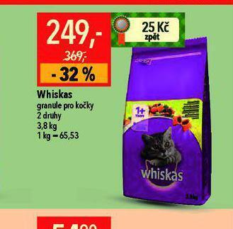 Globus Whiskas granule pro kočky nabídka