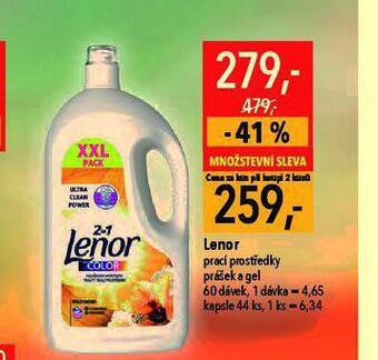 Globus Lenor prací prostředek nabídka