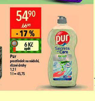 Globus Pur prostředek na nádobí nabídka