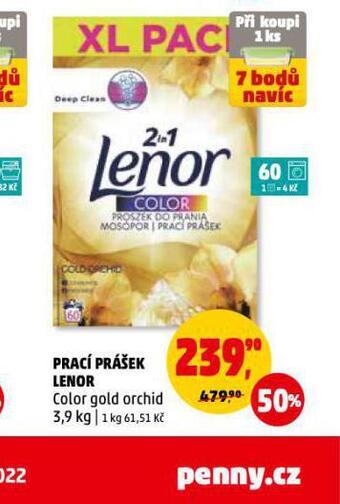 Penny Market Lenor prací prášek nabídka