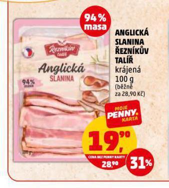 Penny Market Anglická slanina nabídka