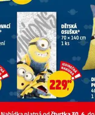 Penny Market Dětská osuška nabídka