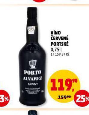 Penny Market Víno červené portské nabídka
