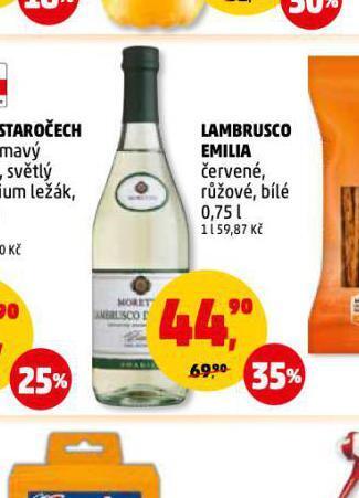 Penny Market Lambrusco emilia nabídka