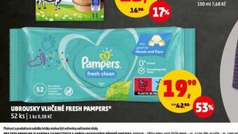 Penny Market Pampers dětské vlhčené ubrousky nabídka