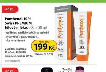Dr. Max Panthenol 10% swiss premium tělové mléko nabídka