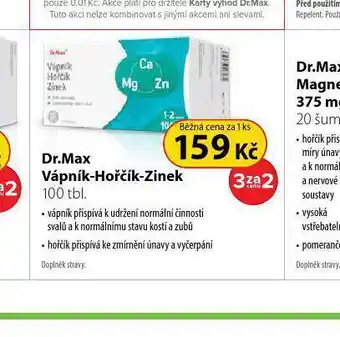 Dr. max vápník - hořčík - zinek