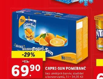 Lidl Capri sun pomeranč nabídka
