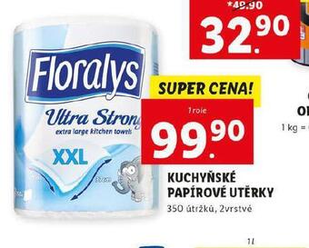 Lidl Florasyl kuchyňské papírové utěrky nabídka