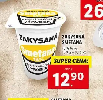 Lidl Zakysná smetana nabídka