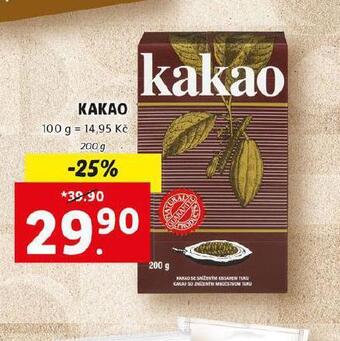 Lidl Kakao nabídka