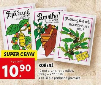 Lidl Koření nabídka