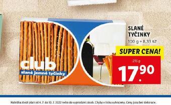 Lidl Slané tyčinky nabídka
