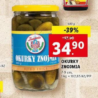 Lidl Okurky znojmia nabídka