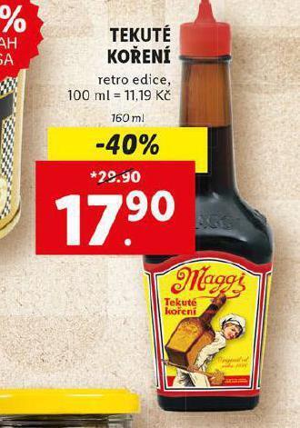 Lidl Maggi tekuté koření nabídka