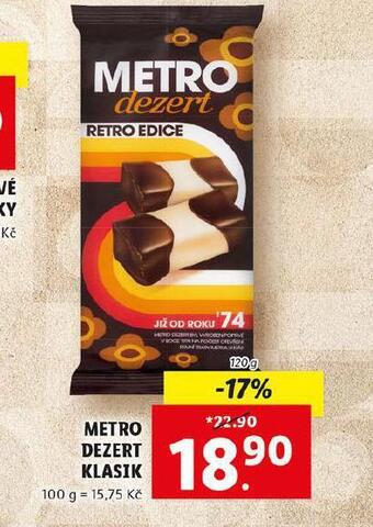 Lidl Metro dezert klasik nabídka