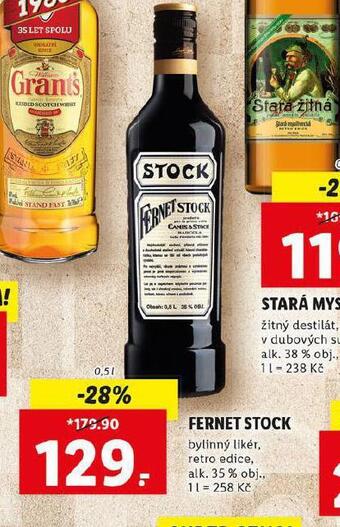 Lidl Fernet stock nabídka