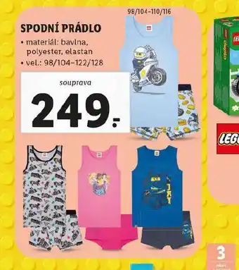 Lidl Dětské spodní prádlo nabídka
