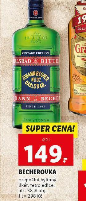 Lidl Becherovka nabídka