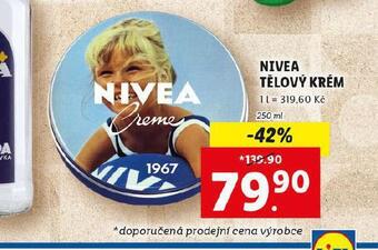 Lidl Nivea tělový krém nabídka