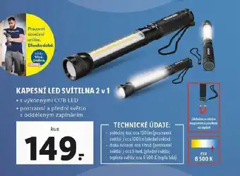 Lidl Kapesní svítilna 2v1 nabídka
