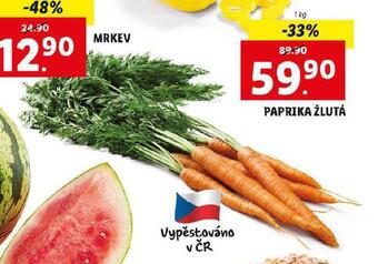Lidl Mrkev nabídka