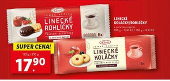 Lidl Linecké koláčky / rohlíčky nabídka