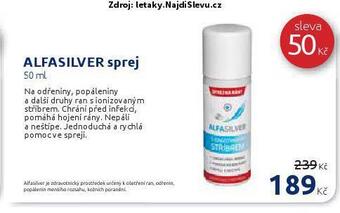 Benu Alfasilver sprej nabídka