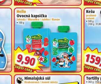 Norma Hello ovocná kapsička nabídka