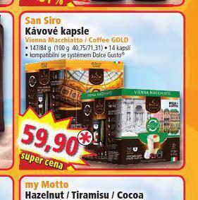Norma San siro kávové kapsle nabídka