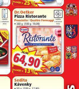 Norma Dr. oetker pizza ristorante nabídka