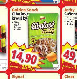 Norma Golden snack cibulové kroužky nabídka