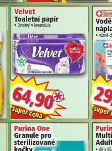 Norma Velvet toaletní papír nabídka
