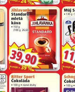 Norma Jihlavanka standard mletá káva nabídka