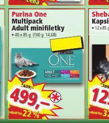Norma Purina one multipack adult minifiletky nabídka