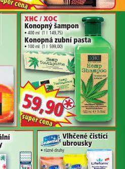 Norma Konopná zubní pasta nabídka