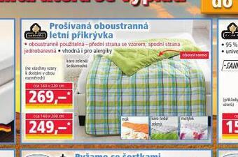Norma Prošívaná oboustranná letní přikrývka nabídka