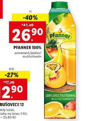 Lidl Pfanner 100% nabídka