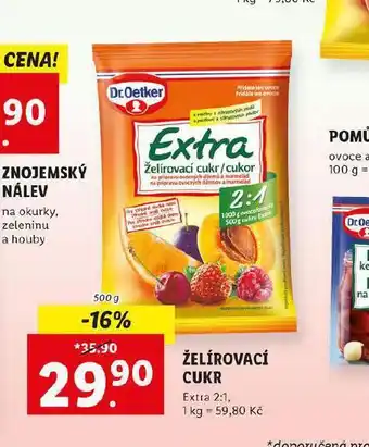 Lidl Dr. oetker želírovací cukr extra 2:1 nabídka