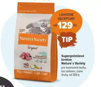 Pet Center Superprémiové krmivo nature´s variety nabídka