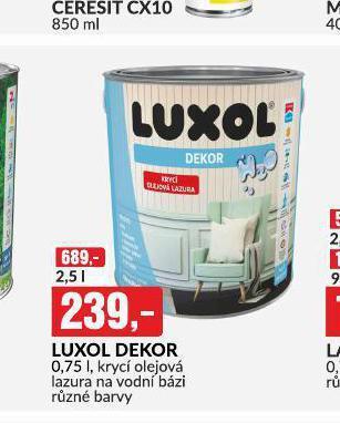 Baumax Luxol dekor nabídka