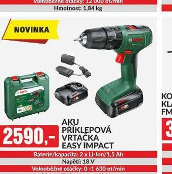 Baumax Aku příklepová vrtačka bosch nabídka