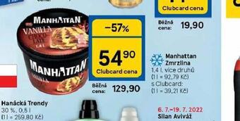 Tesco Manhattan zmrzlina nabídka