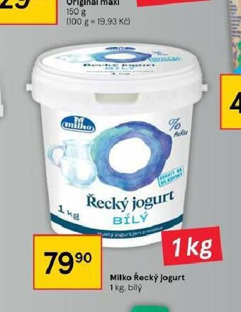 Tesco Milko řecký jogurt nabídka