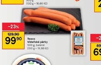 Tesco Vídeňské párky nabídka